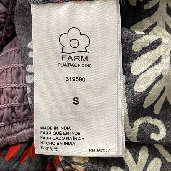 FARM RIO Wild Night Ruffled Mini Skirt in Lavender - Picture 11 of 12